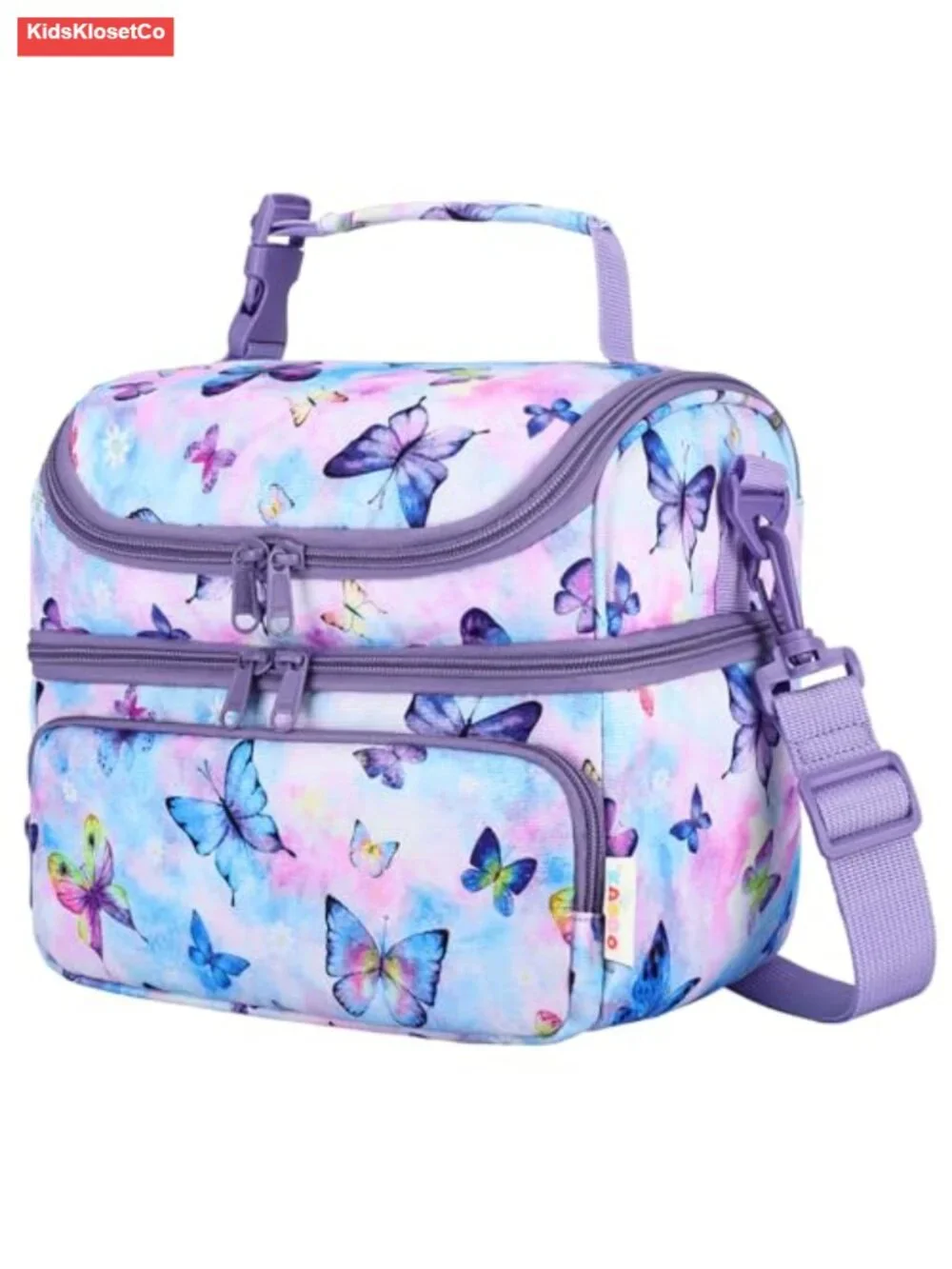 Insulated Lunch Bag for Kids, Dual Compartment 7.5L, BPA-Free PEVA, Thermal